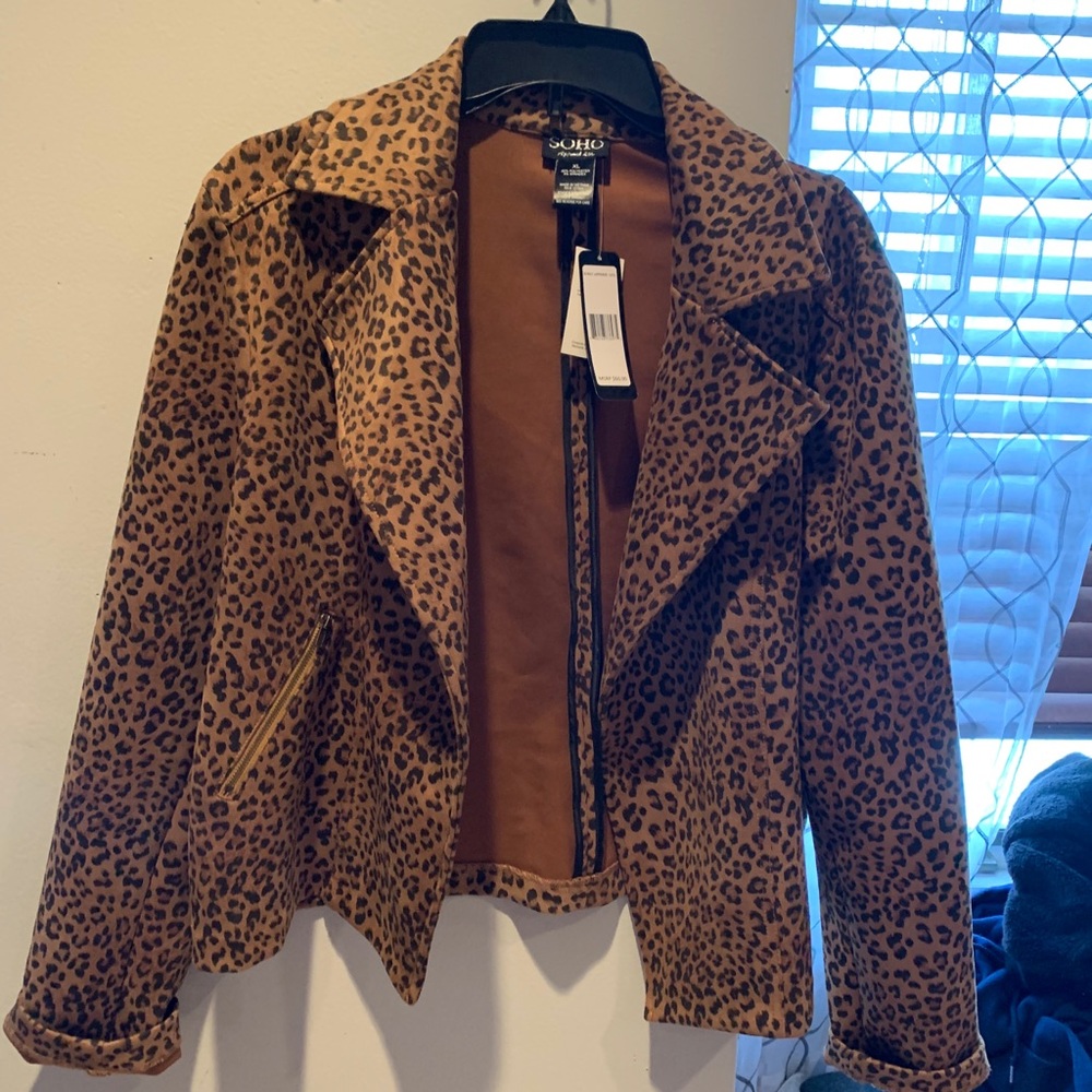 cheetah print jacket